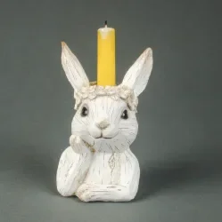 Whimsical Rabbit Candle Holder