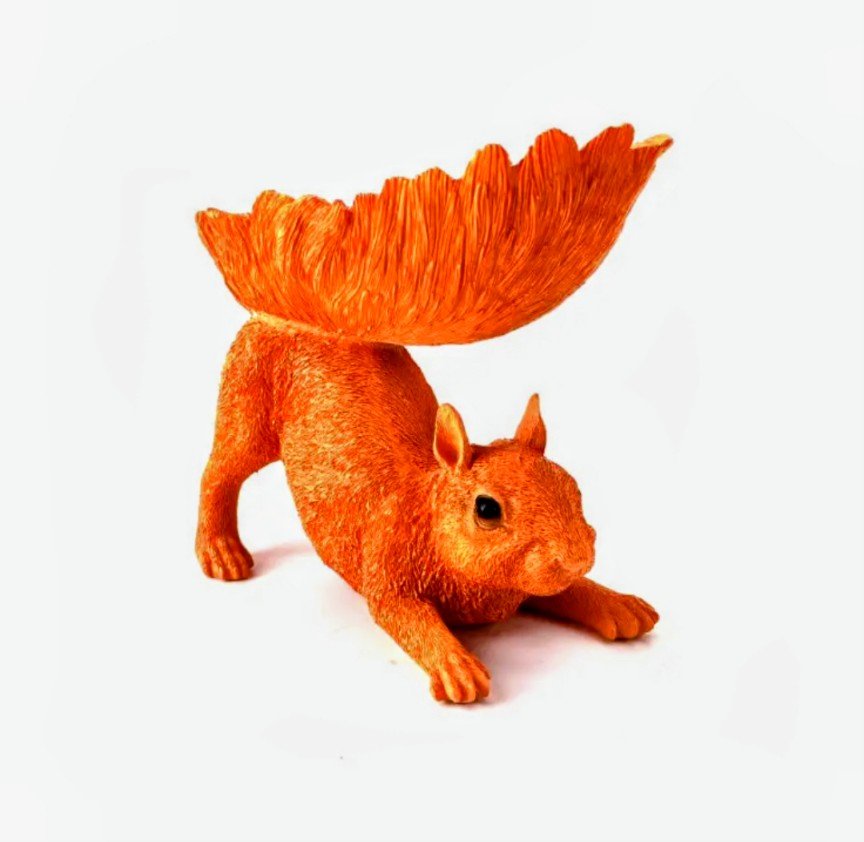 Atomic Orange Squirrel Storage bowl