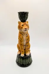 Majestic Tiger Candle Holder