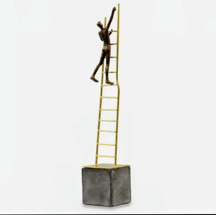 'Ascent to Success' Metal Sculpture