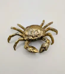 Gold Crab Figurine