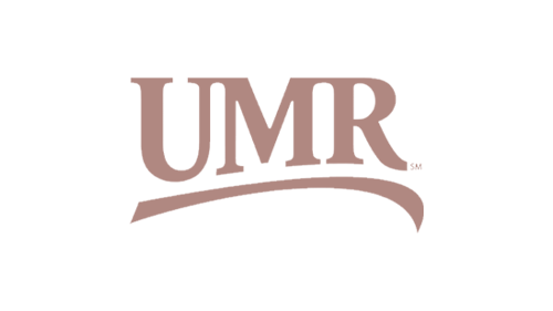 UMR logo with stylized text and swoosh on a black background.