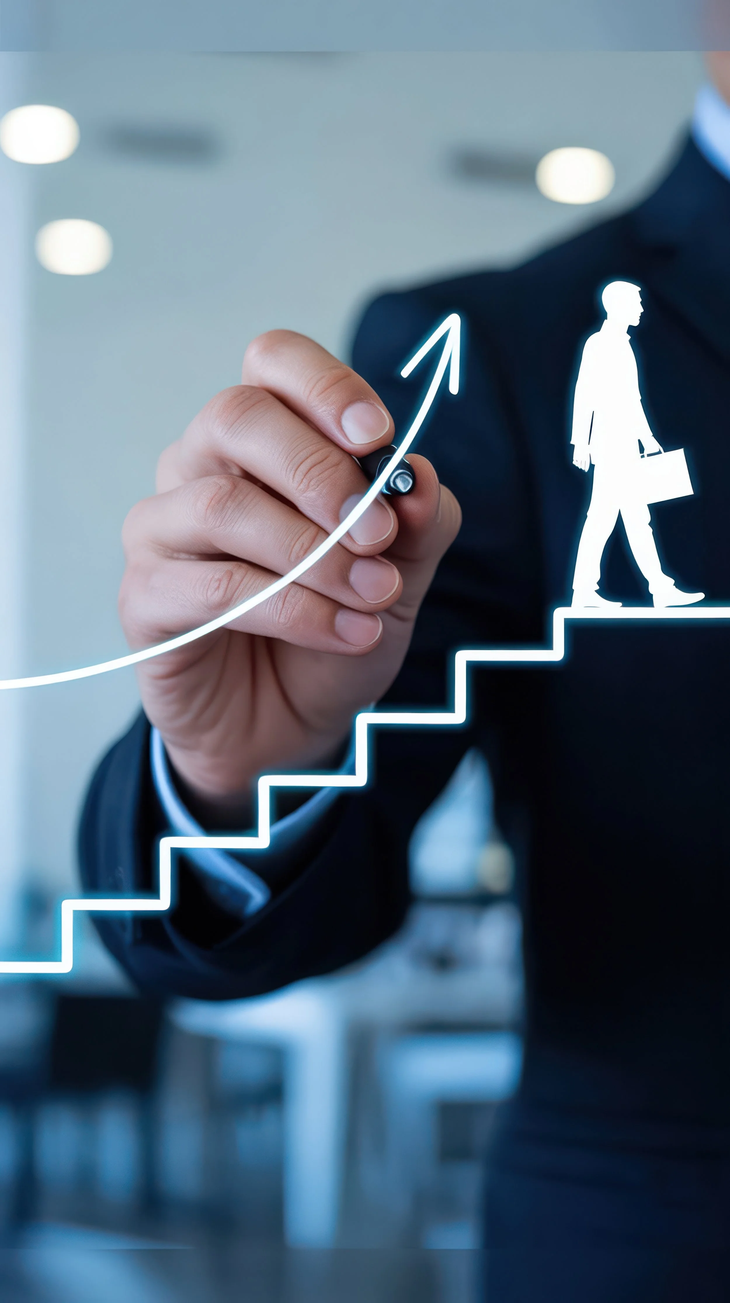A physician leader symbolizing career growth and success.