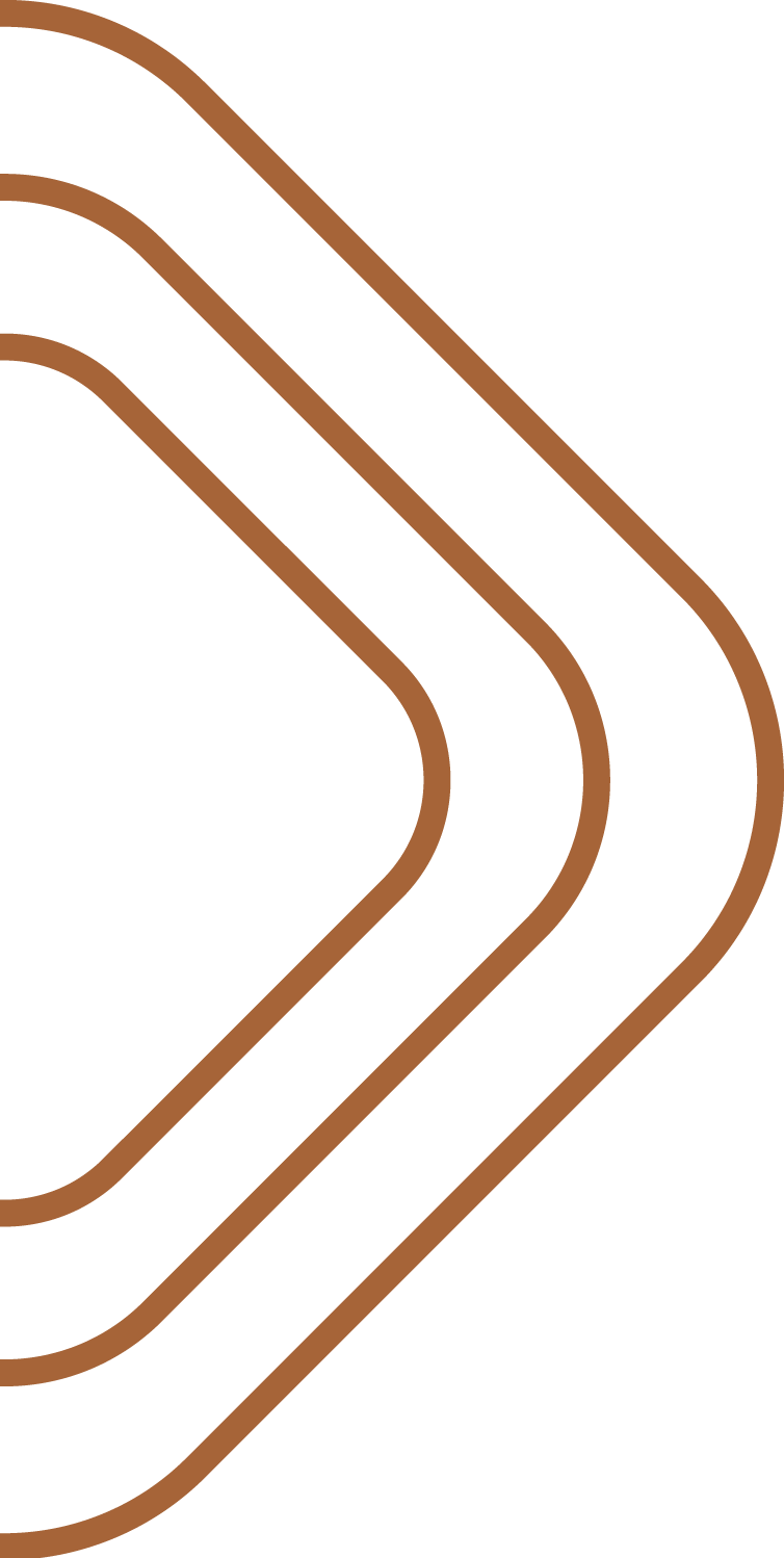 Illustration of a simplified, stylized road or pathway with three parallel brown lines on a black background.