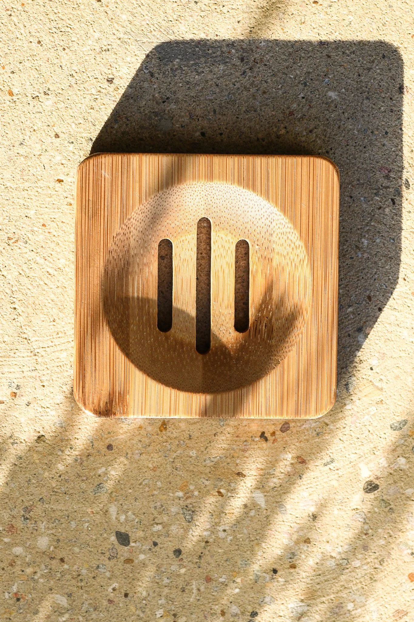 Square Bamboo Soap Dish