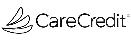 Care Credit logo with a stylized white bird and black text.