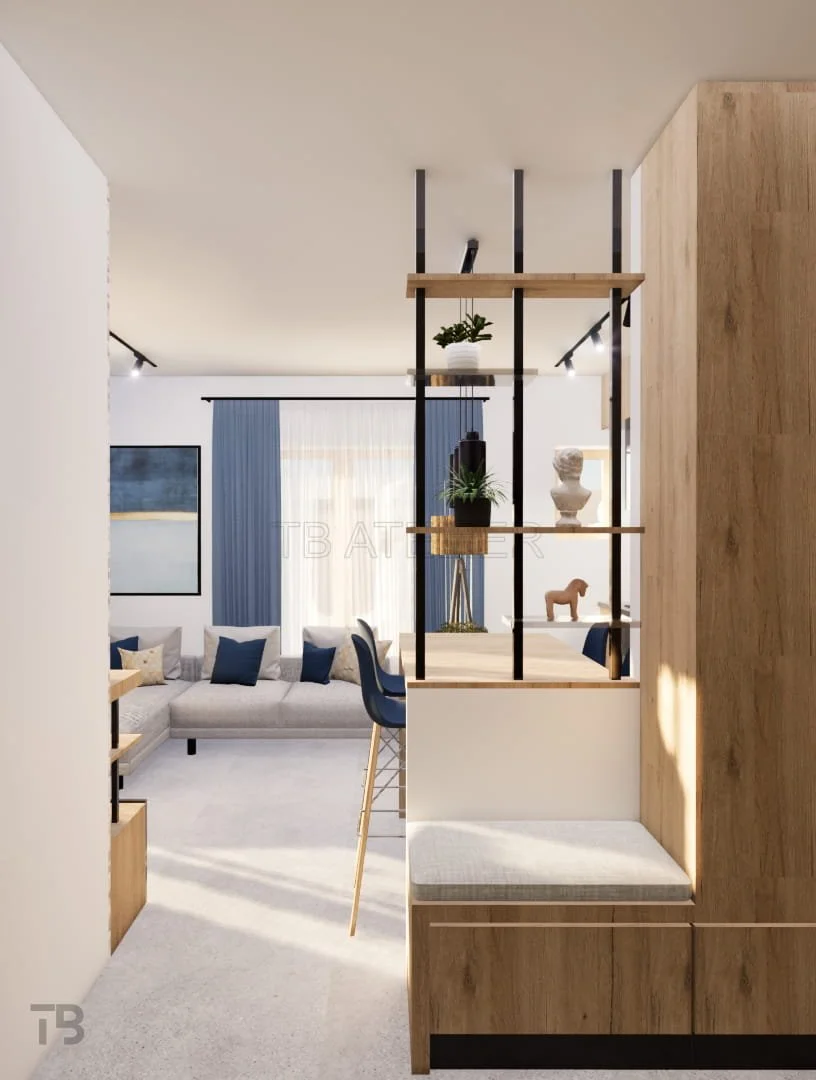How to Design a Small Studio Apartment: Smart Zoning and Foldable Furniture in Our Zadar Project