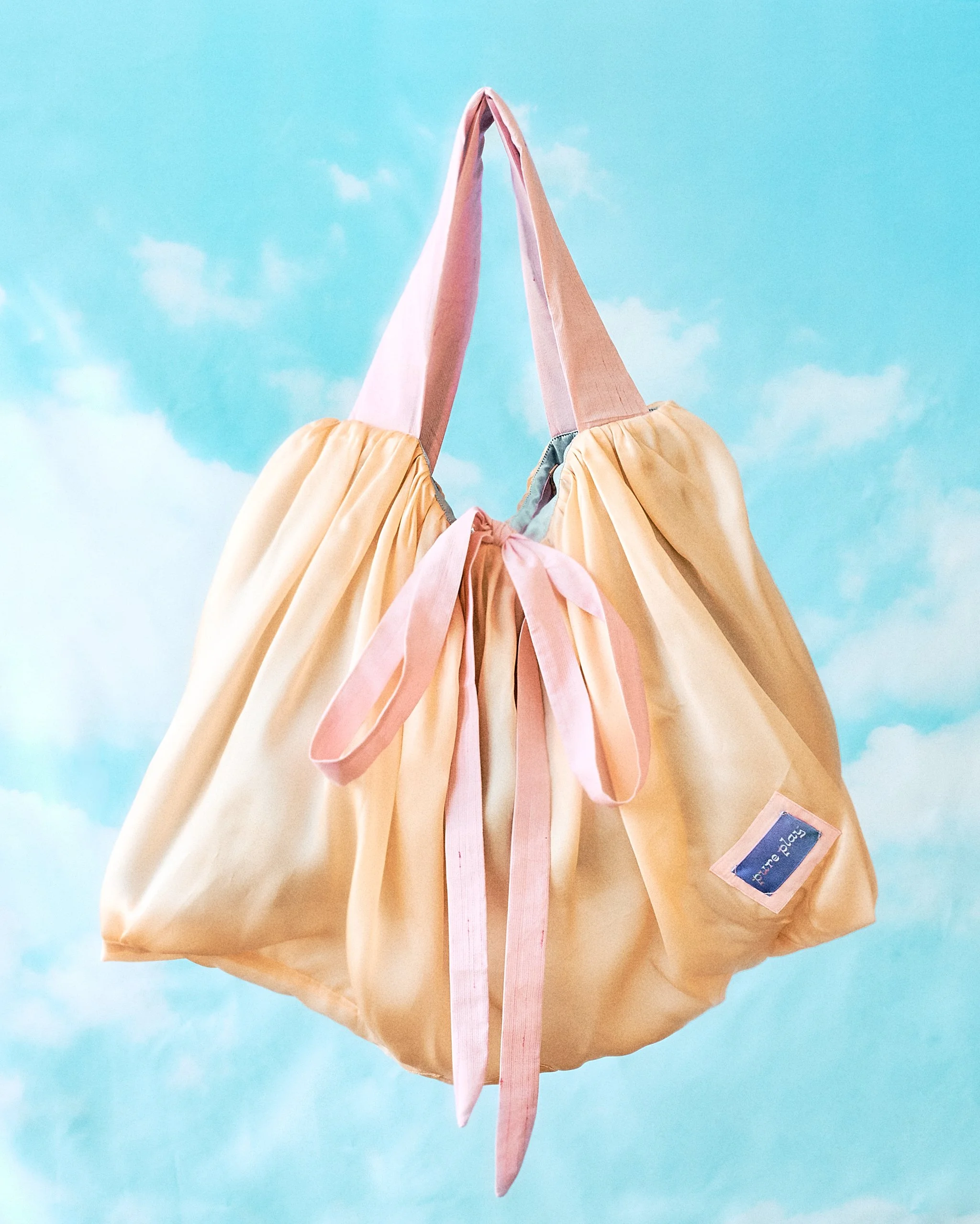 Big Dreams Bag - Peach Sheer Double Silk