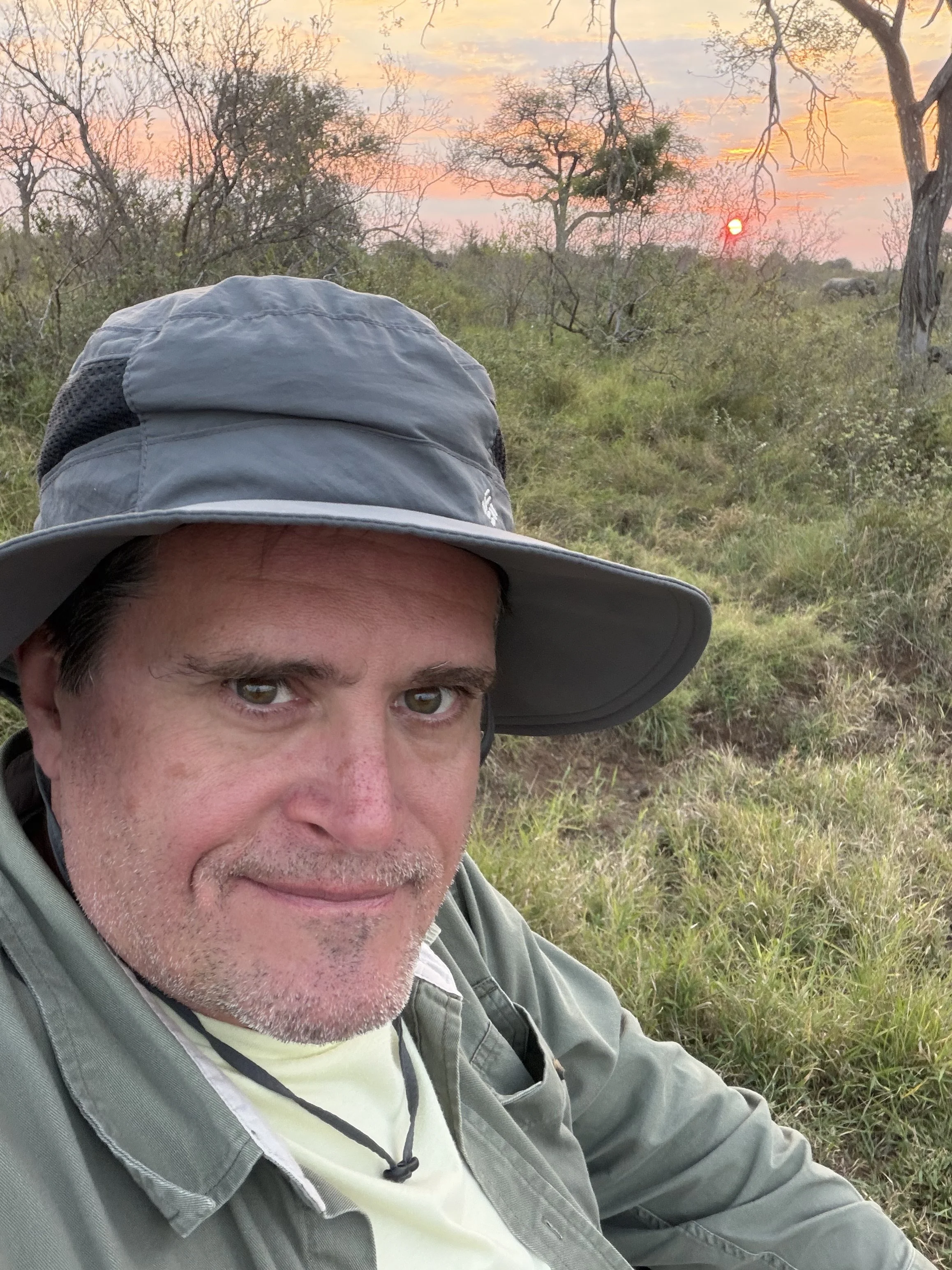 Greg Fine on safari