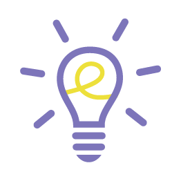 lit up lightbulb icon