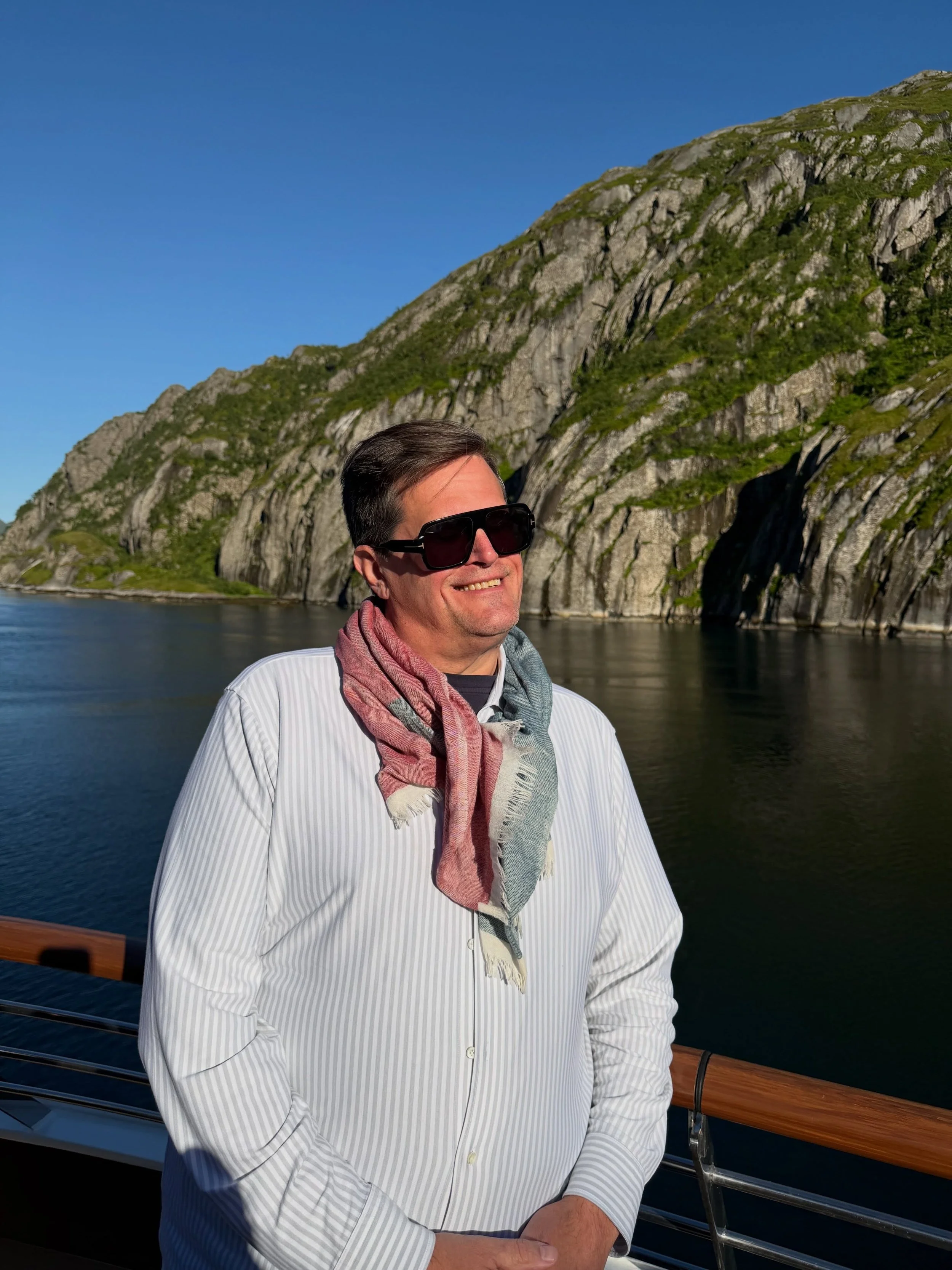 Greg Fine traveling