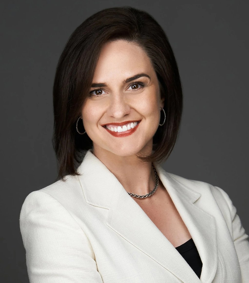 Lindsey Nelson in professional attire