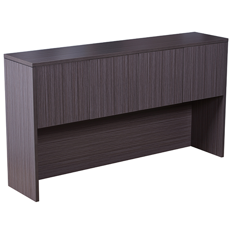 Boss Hutch With Doors, Driftwood.webp