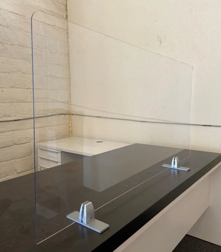 ErgoHQ Clear Freestanding Desk Panel