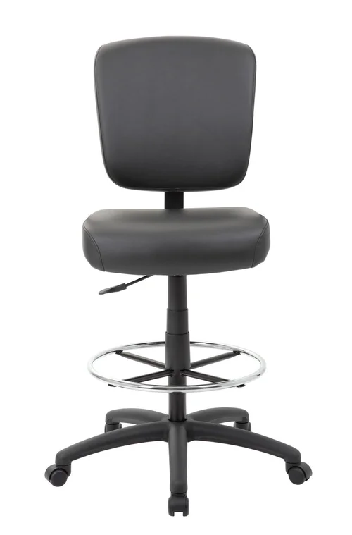 Boss 300 lb Heavy Duty Office Stool, black