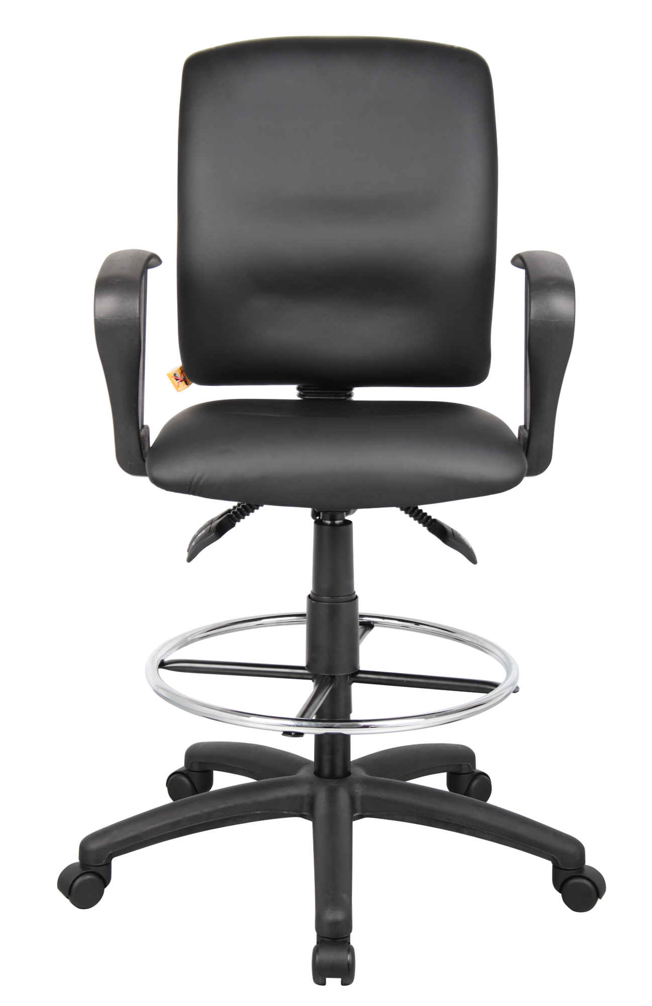 LeatherPlus Drafting Stool W Loop Arms 3.webp