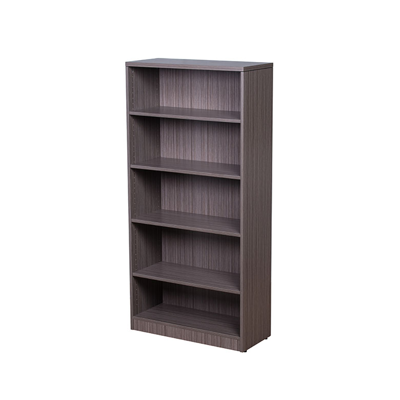 Boss Bookcase, 31W X14D X 65.5H Driftwood.webp