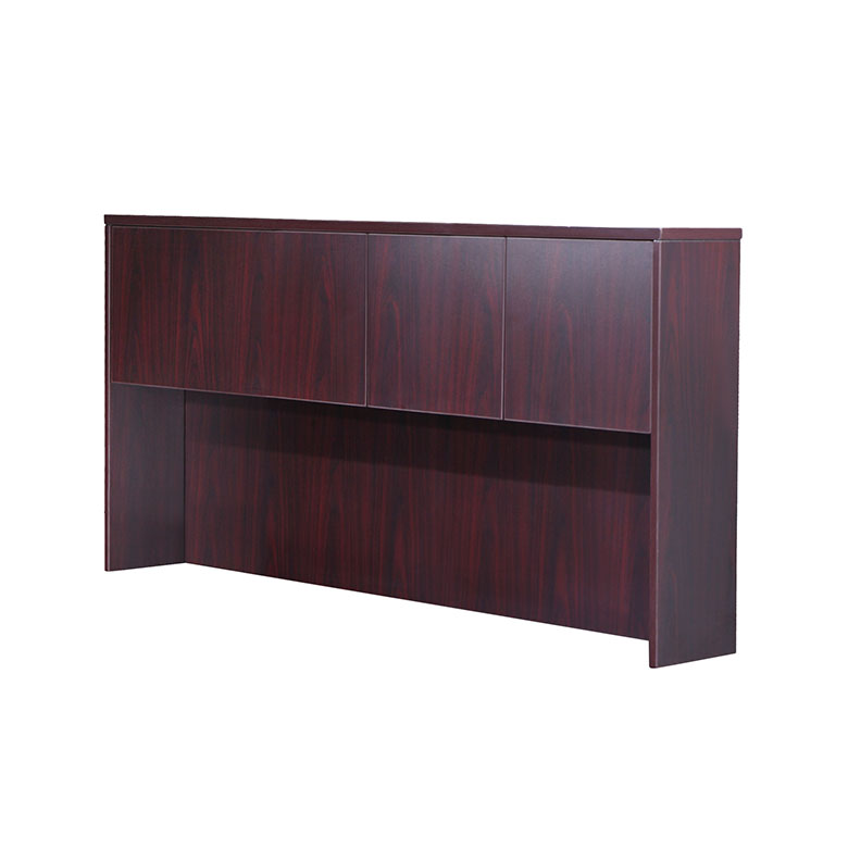 Boss Hutch With Doors, Mahogany.webp