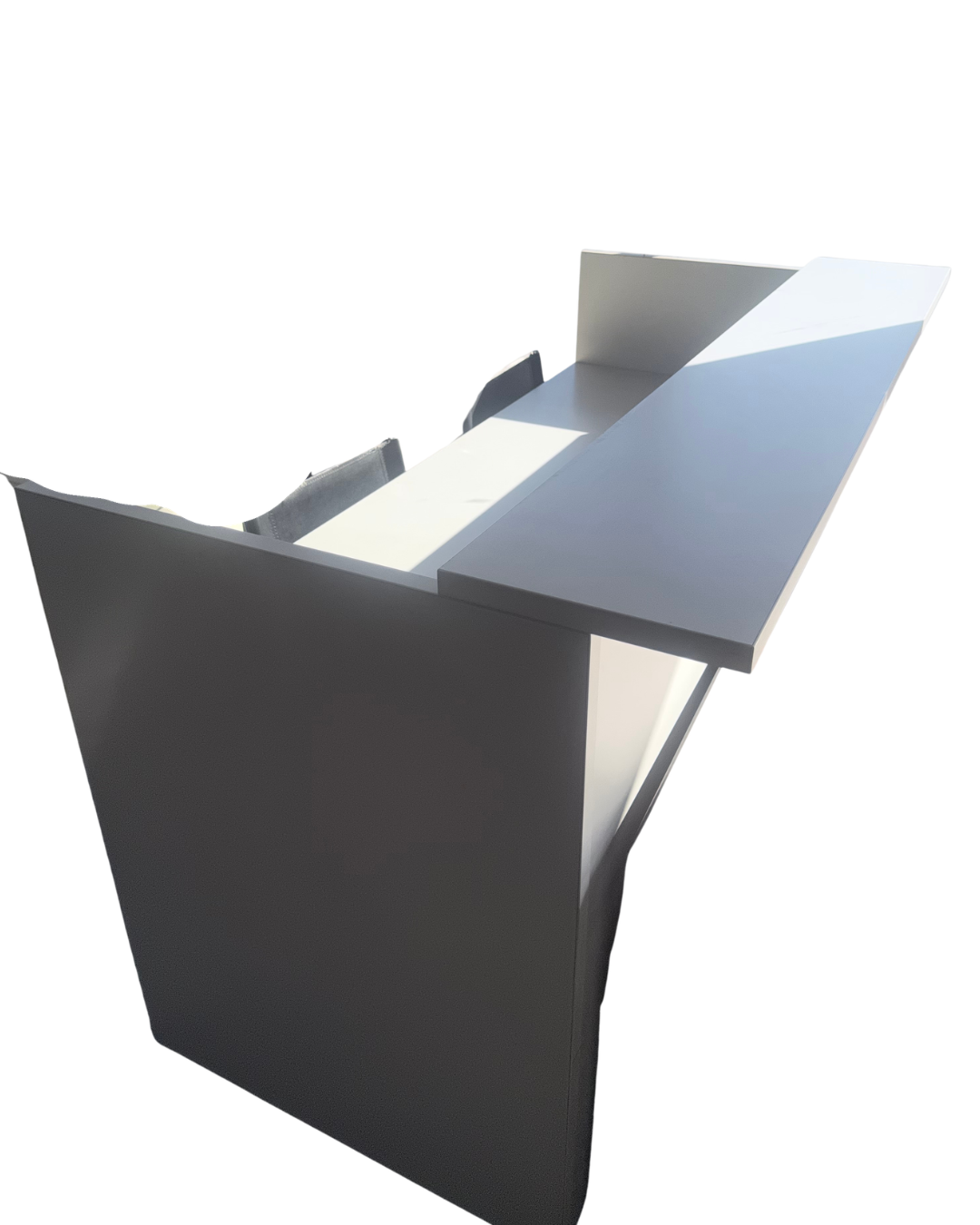 Used Modern Reception Desk with Raised Transaction Counter – White.png