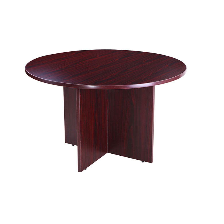 Boss 42" Round Table, Mahogany.webp