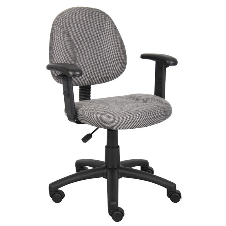 Boss Grey  Deluxe Posture Chair 11.webp