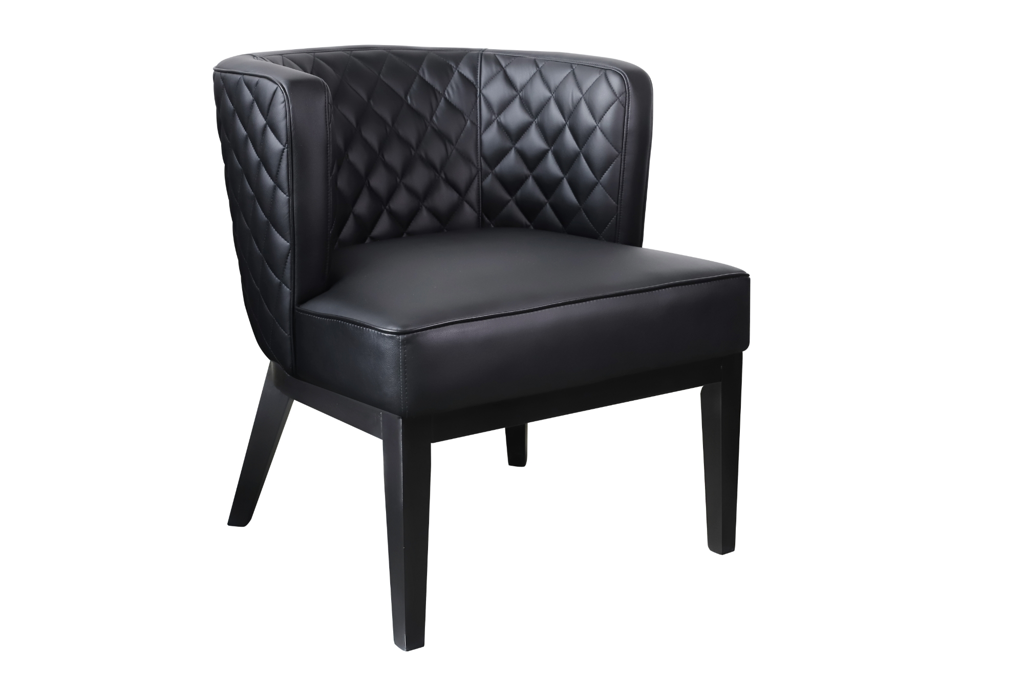 Boss Ava Quilted guest, accent or dining chair - Black.webp
