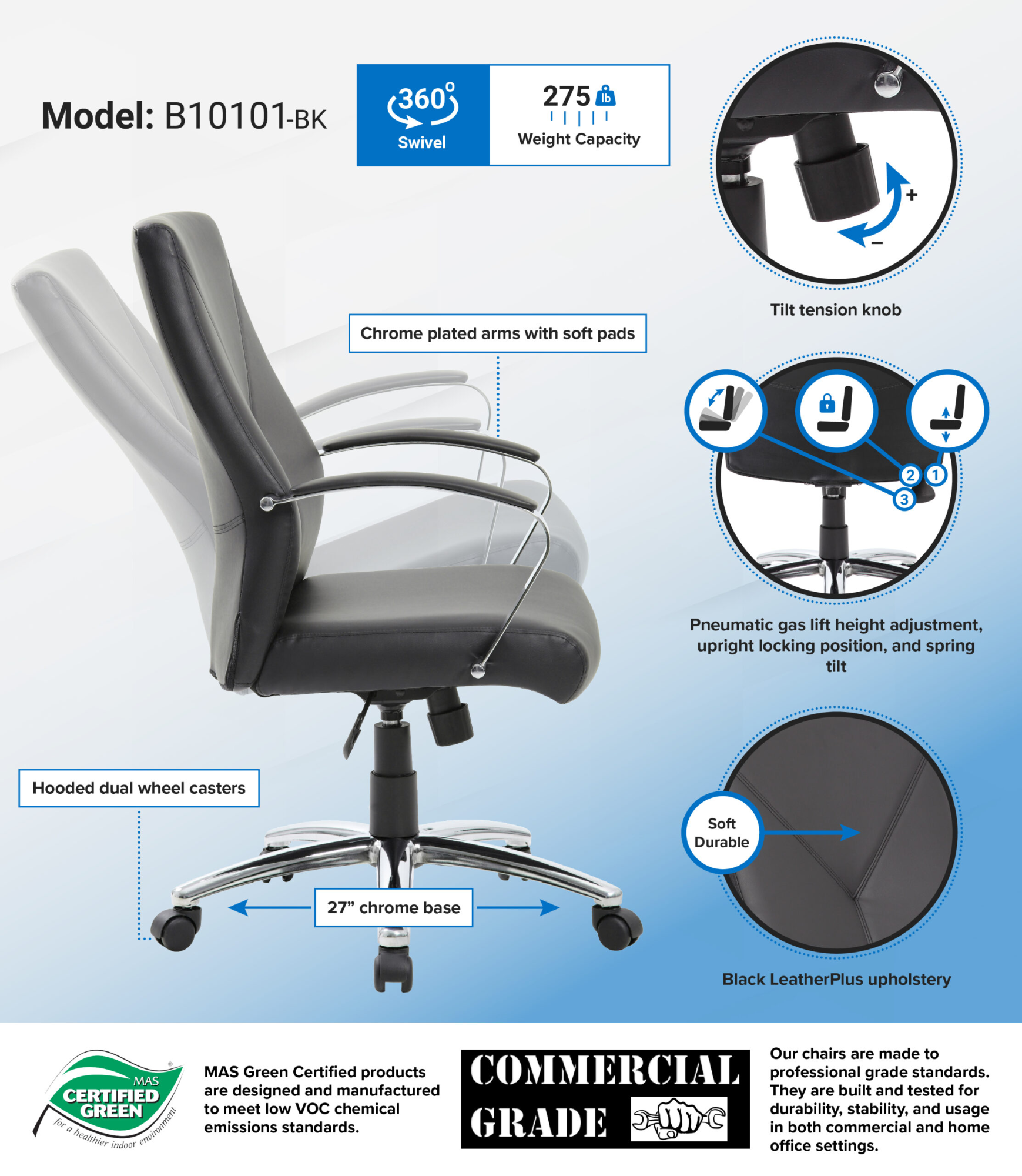 Boss LeatherPlus Executive Chair Black 7.webp