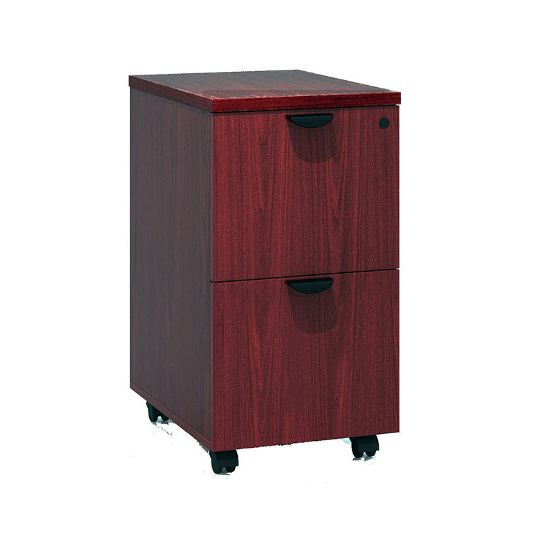Boss Mobile Pedestal, File-File Mahogany.webp