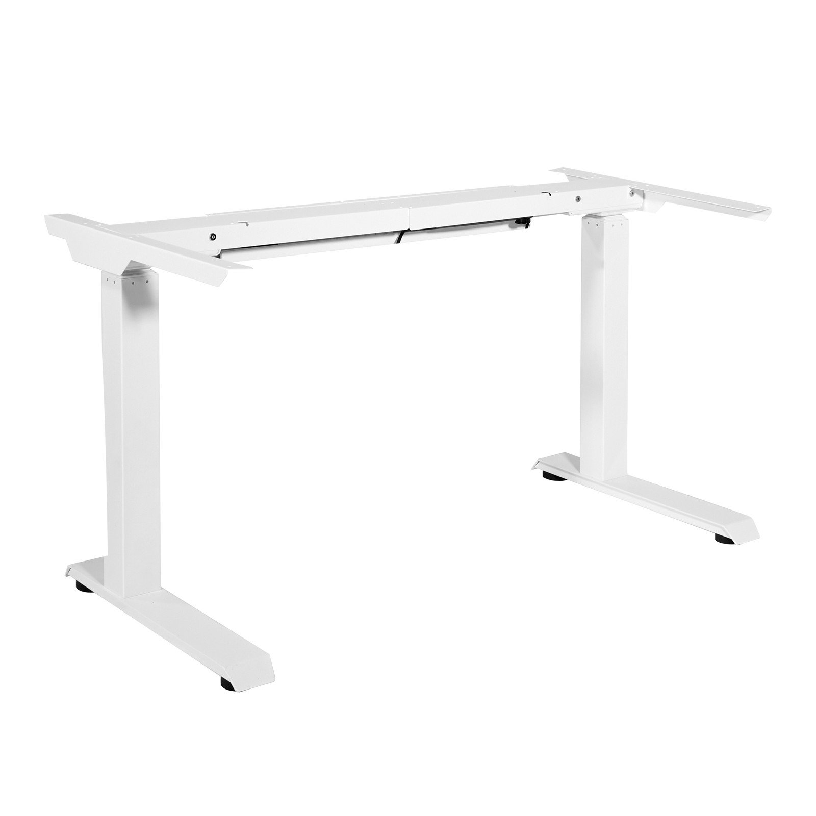 Office Star Ascend II 3-Stage / 2-Motor / 2-Leg Electric Height-Adjustable Base with Memory Handset, White