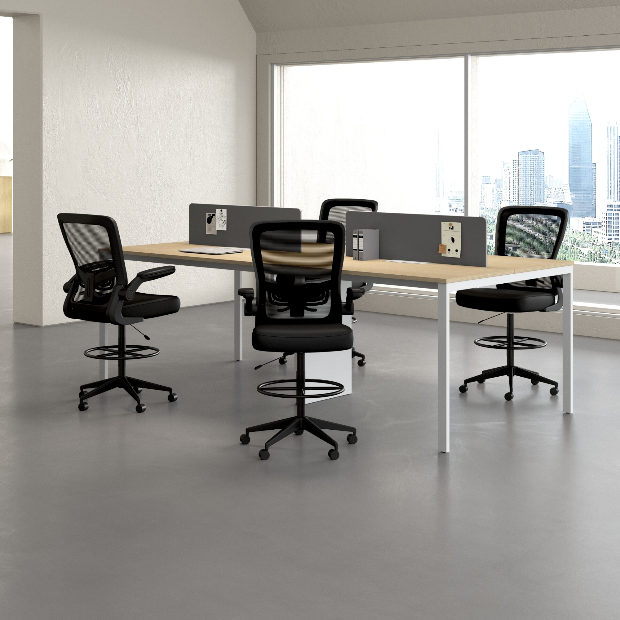 Boss Black Mesh, Flip Arm, Stool 5.webp