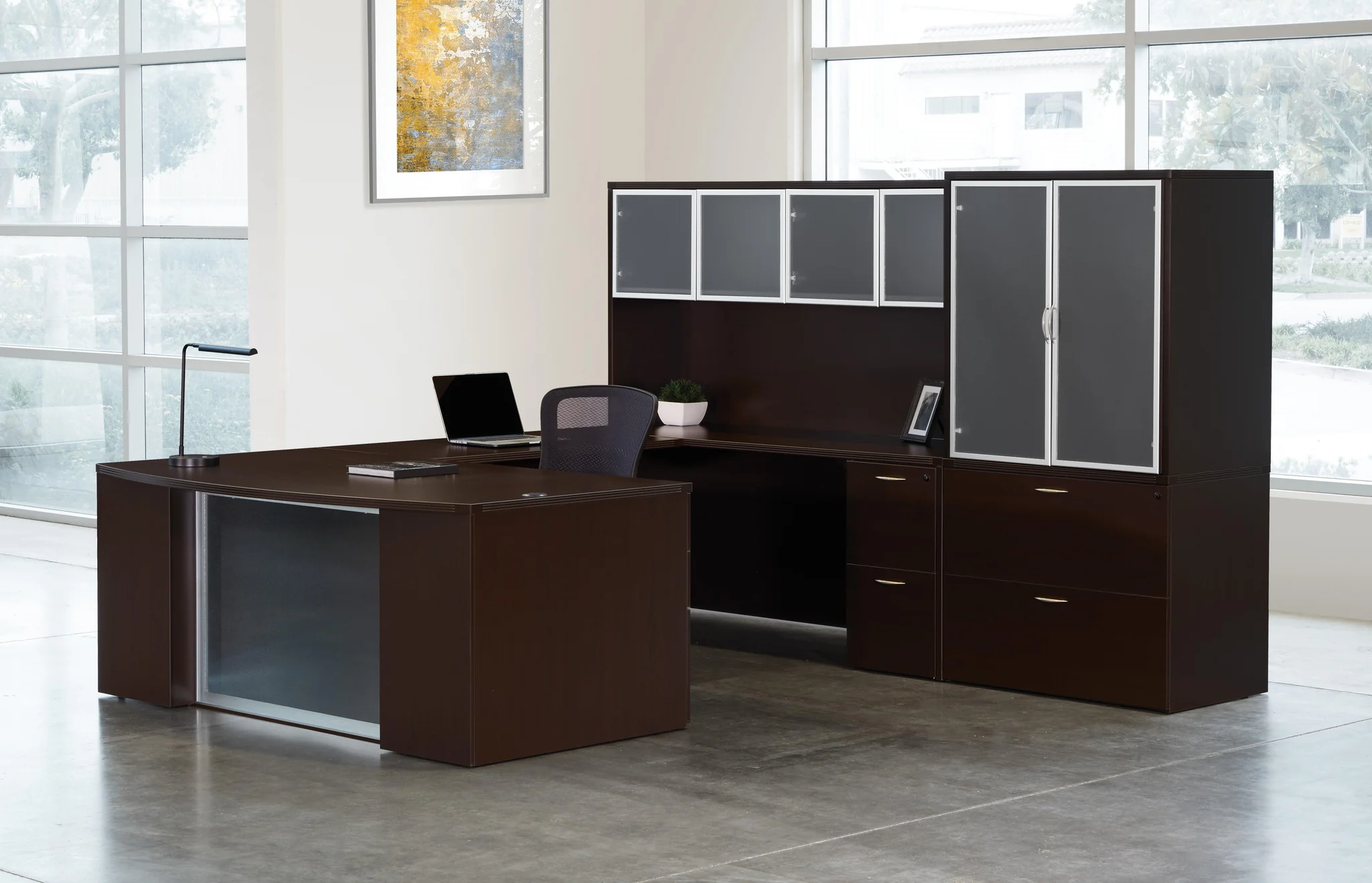 NAPA BOW FRONT STEP FRONT U SHAPE DESK SET ESPRESSO.png