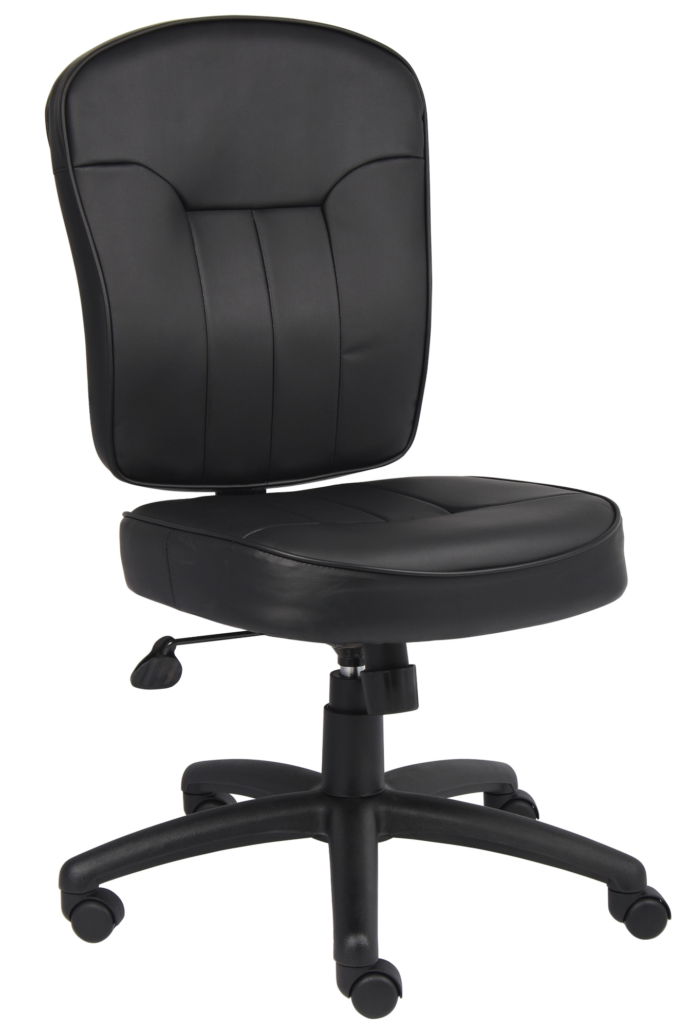 Boss Black Leather Task Chair.webp
