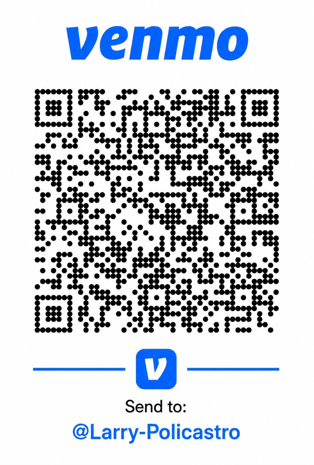 Venmo payment QR code for Hillside Associates client payments.