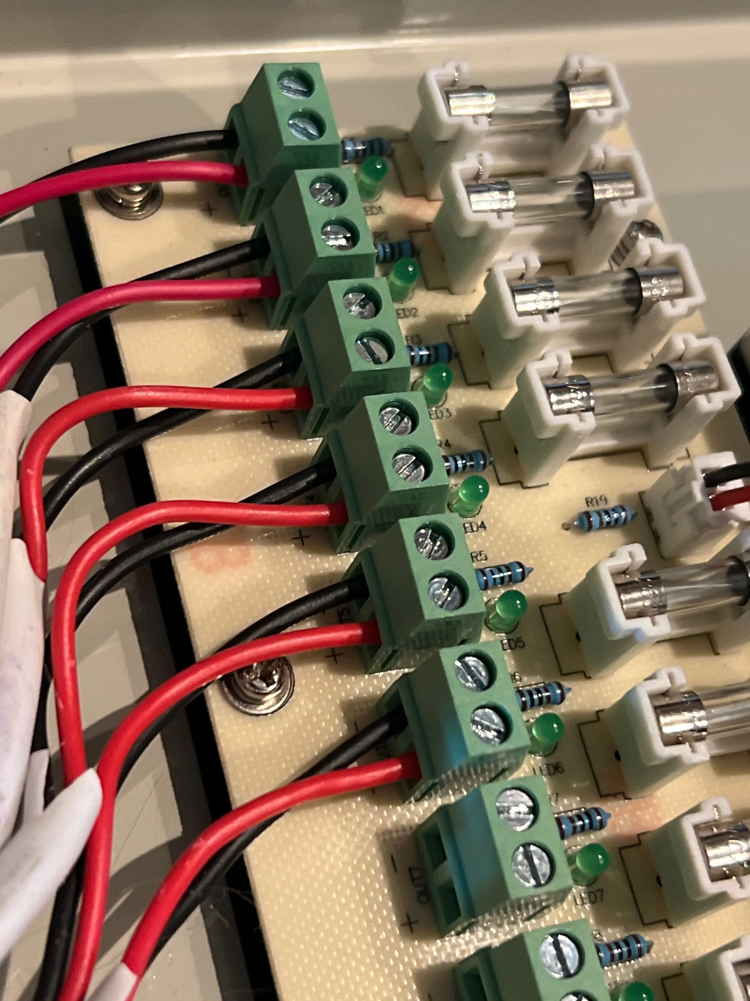 Isle of Palms motorized shades wiring work.