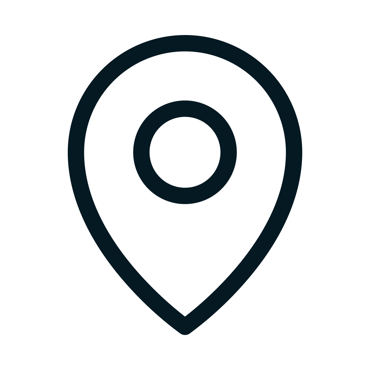 Map pin icon with a circular background