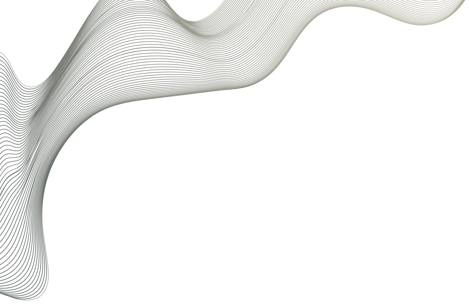 Abstract digital illustration with flowing lines in a wave pattern, primarily in shades of gray on a black background.