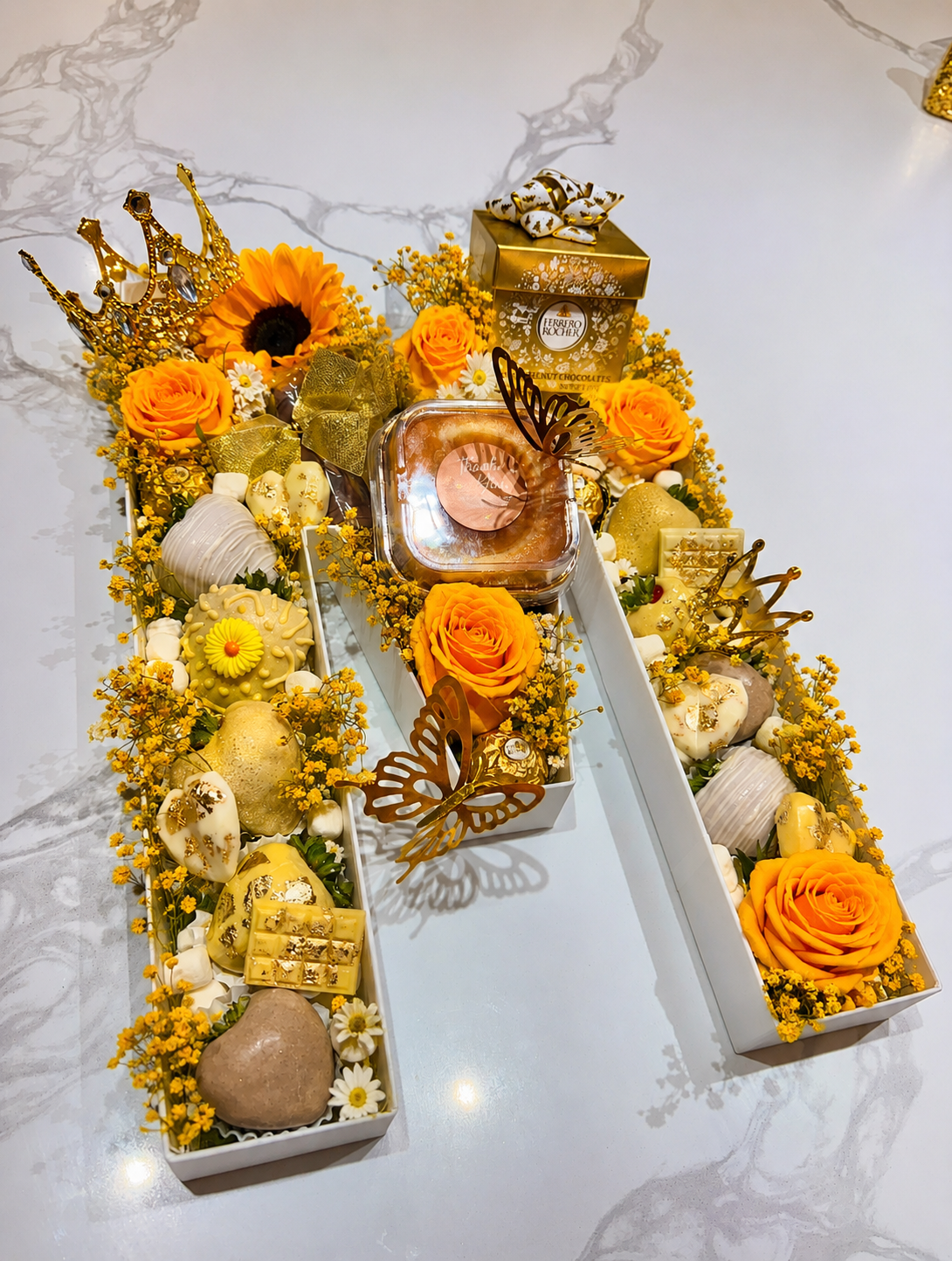 Initial & Number boxes