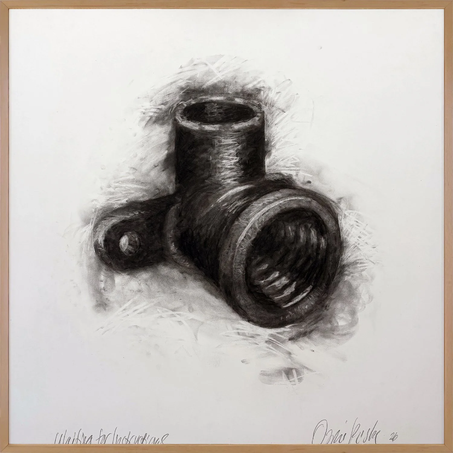 Waiting for Instructions  |  2026  |  40" x 40"  |  
Charcoal on Panel Mounted and Sealed Archival Paper