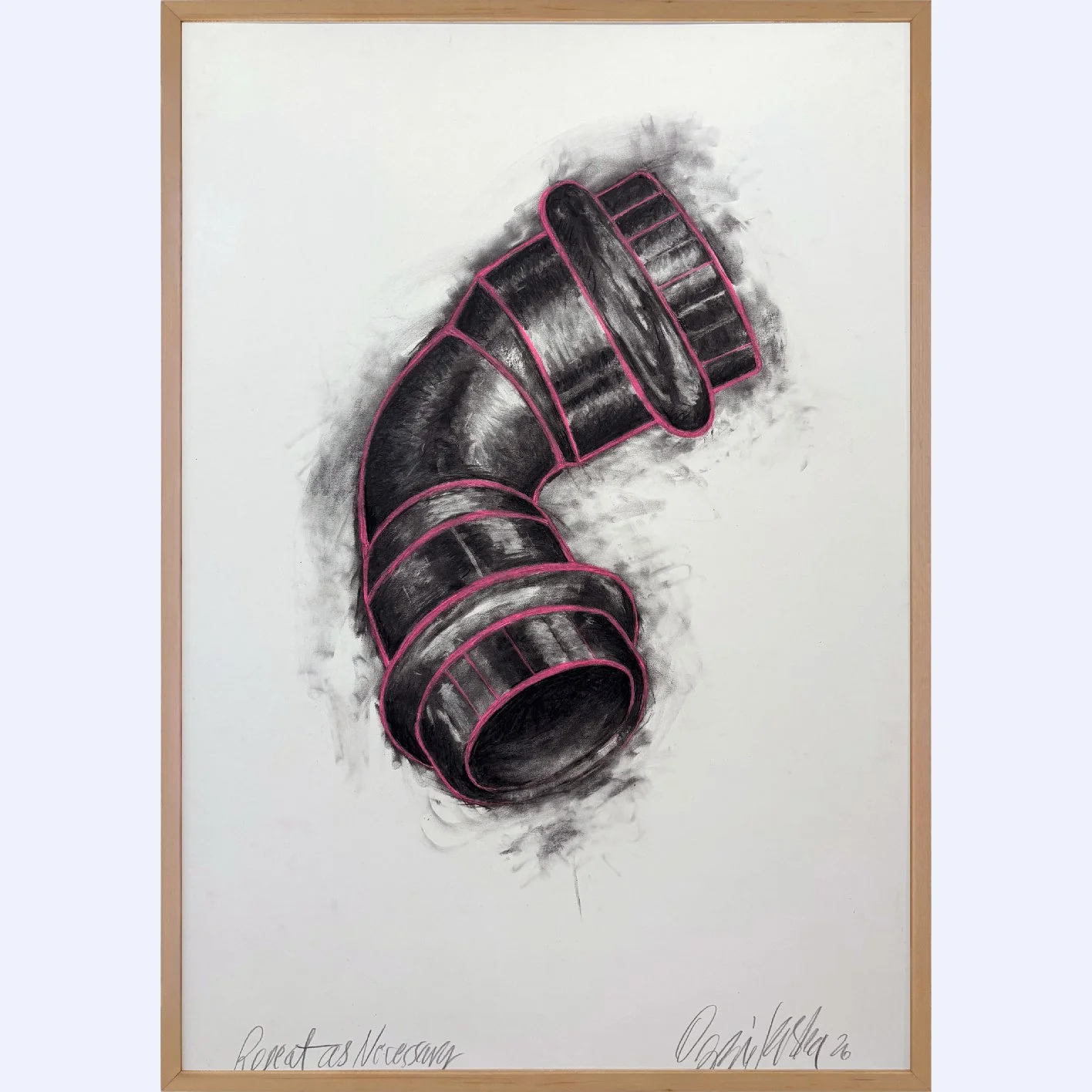 Repeat as Necessary  |  2026  |  28" x 40"  |  
Charcoal and Soft Pastel on Panel Mounted and Sealed Archival Paper
