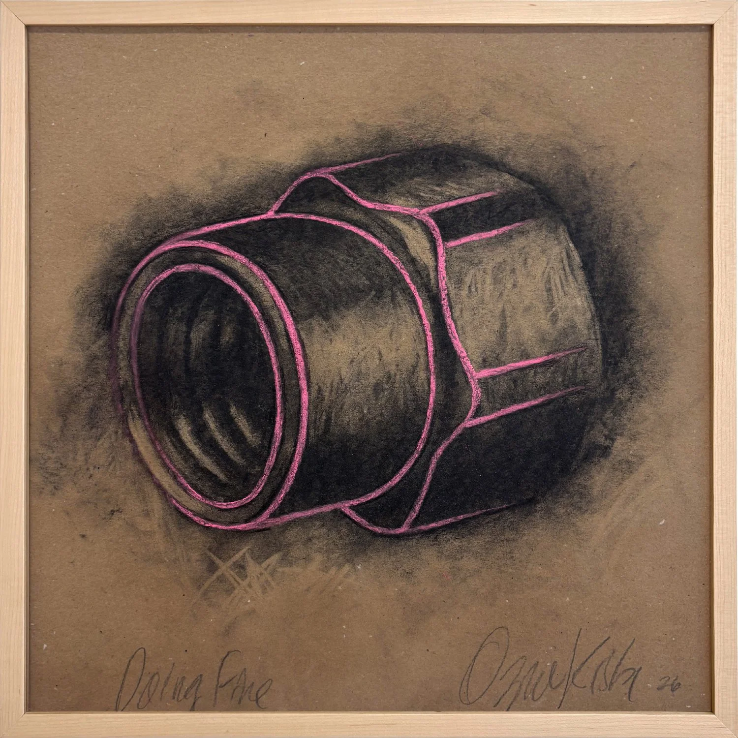 Doing Fine  |  2026  |  21" x 21"  |  
Charcoal and Soft Pastel on Panel Mounted and Sealed Paperboard