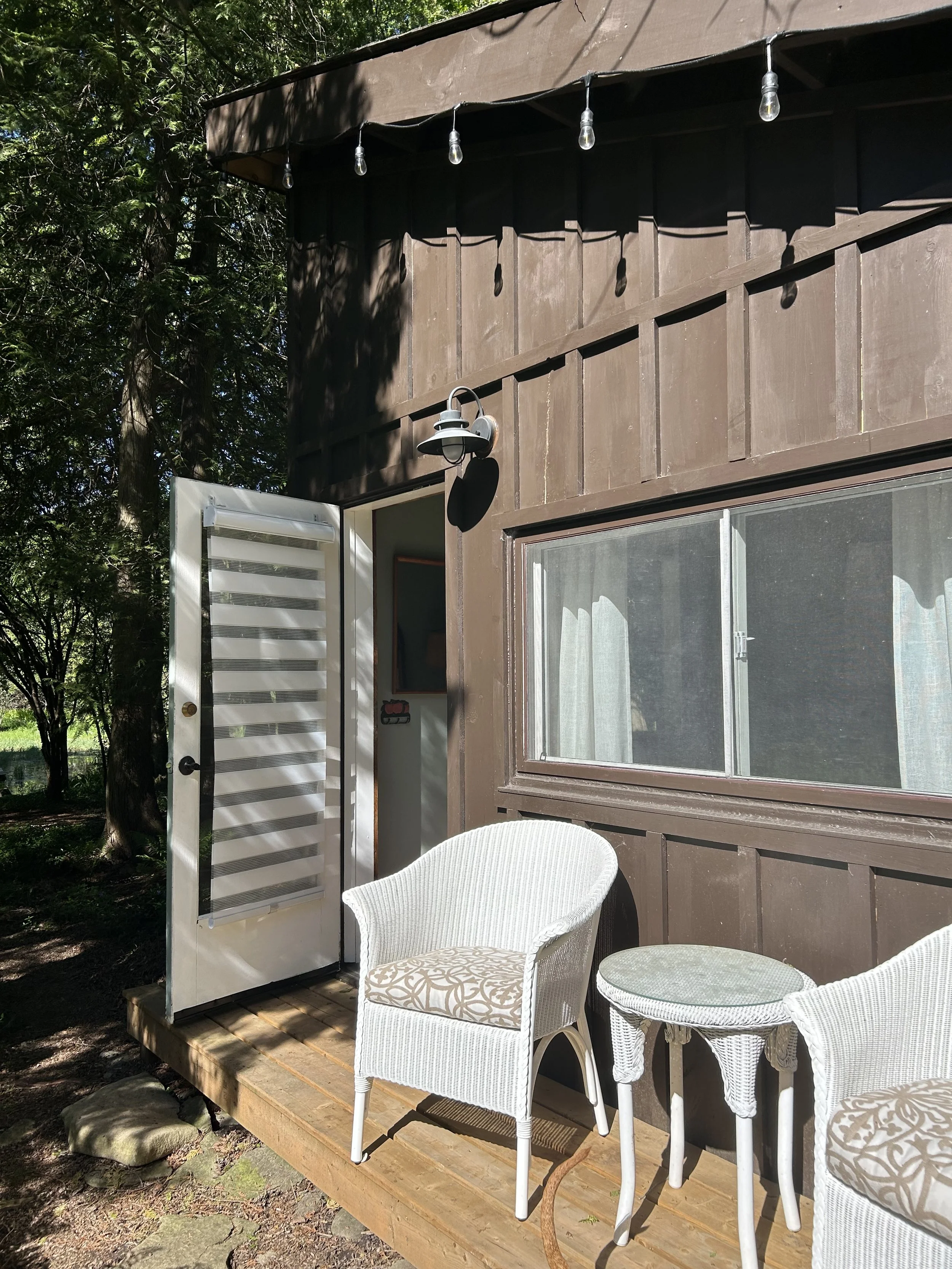 entering the cabin