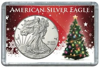 HE Harris American Silver Eagle Frosty Case – Christmas Tree in Snow