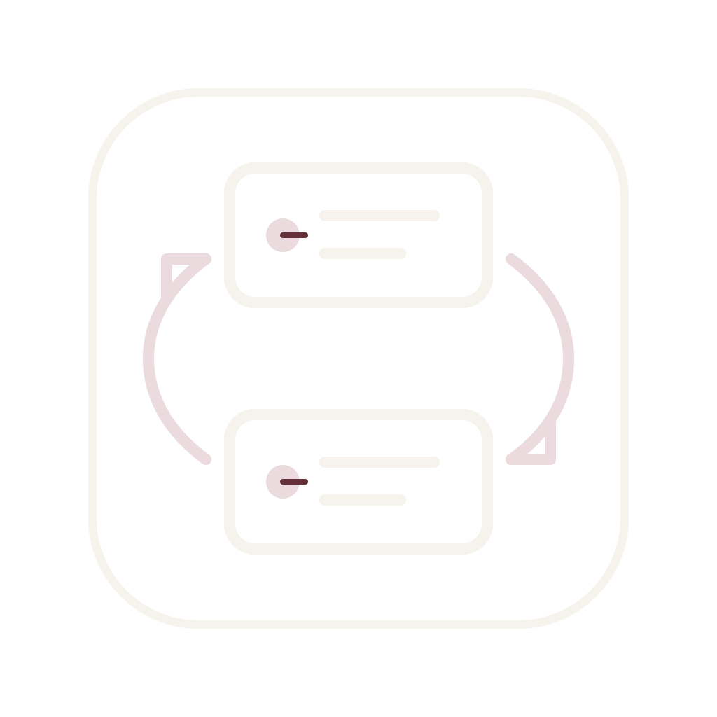Two identical records connected by a controlled repeat loop