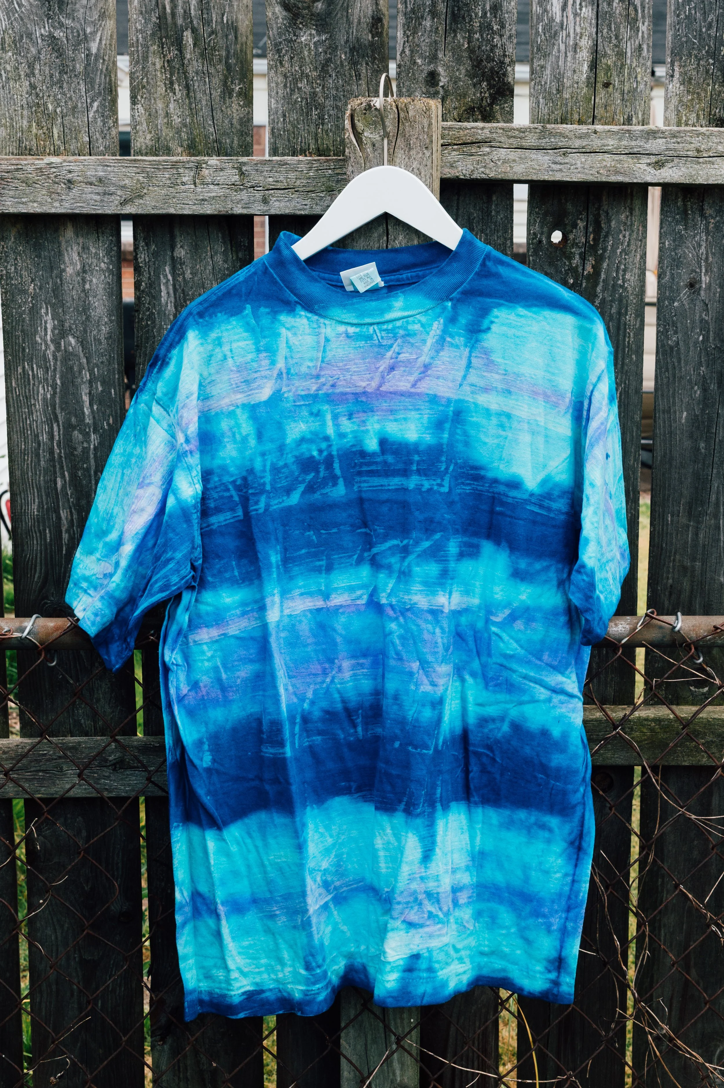 Vintage Blue/Purple Tie-Dye Nexxit T-Shirt Size XL
