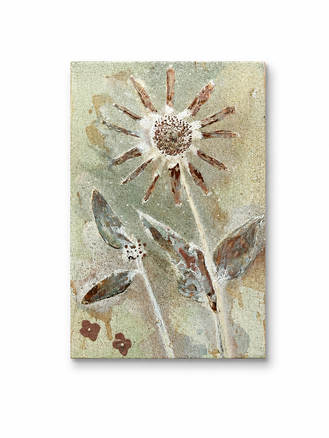 Solstice Bloom| Original Botanical Painting| 4x6x1
