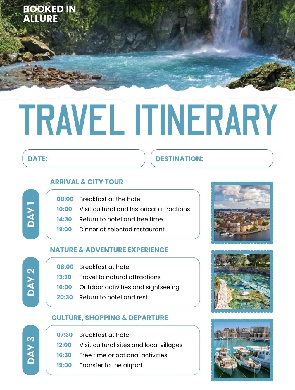 Custom Allure Escape Itinerary