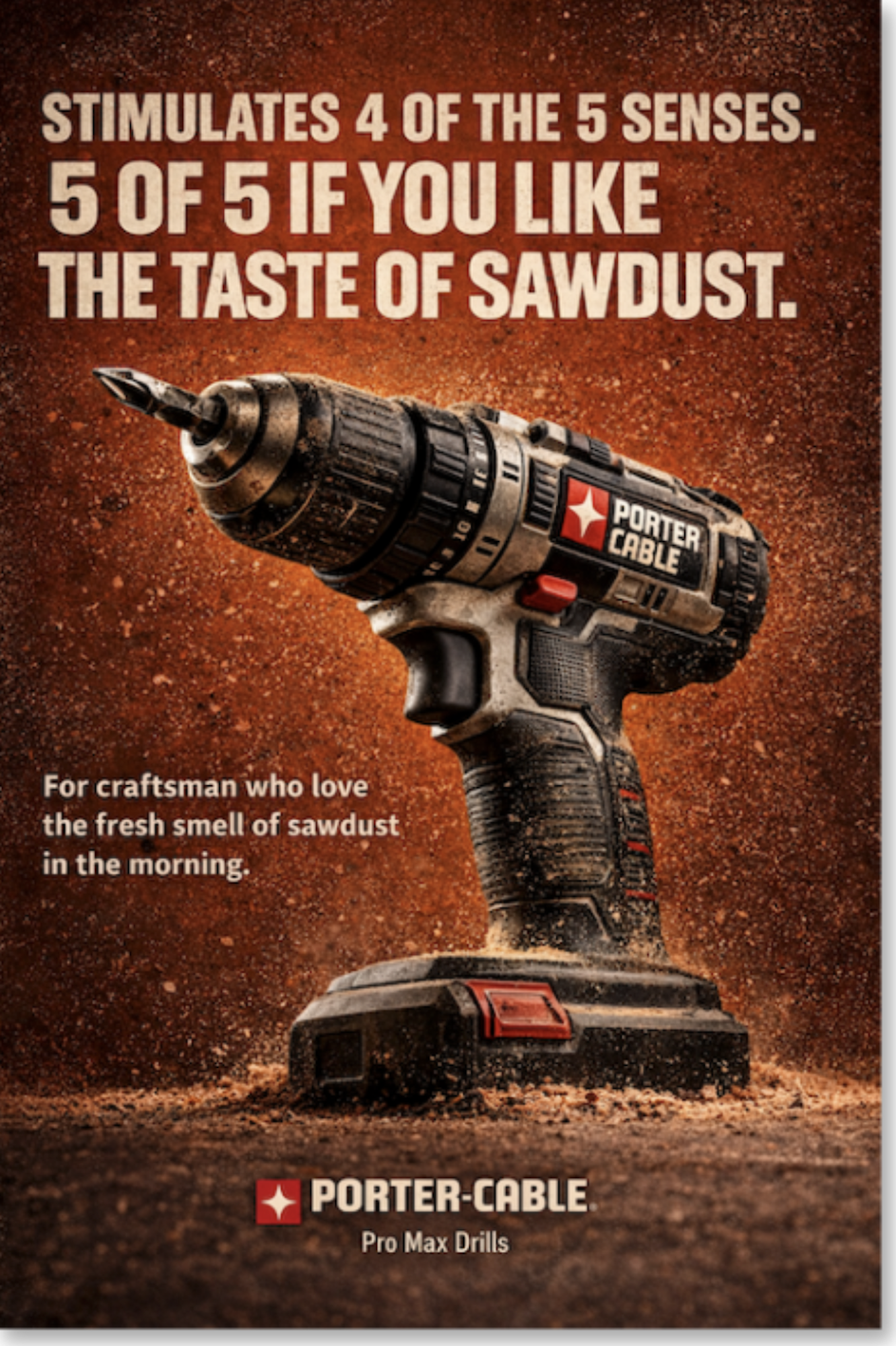 Porter Cable Power Tools advertising campaign concept developed by Marc Engel