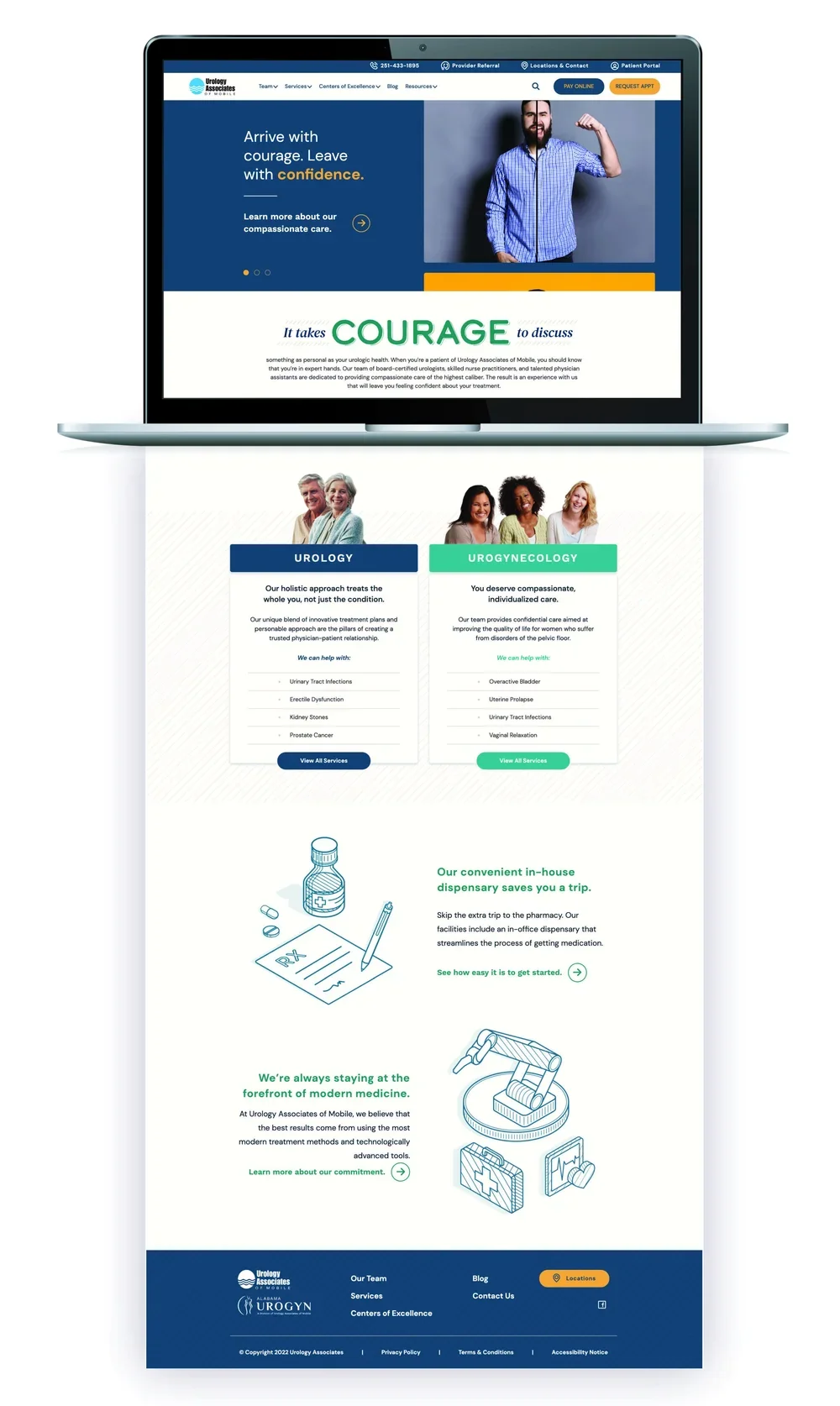 Urology Associates brand campaign and website created by Marc Engel