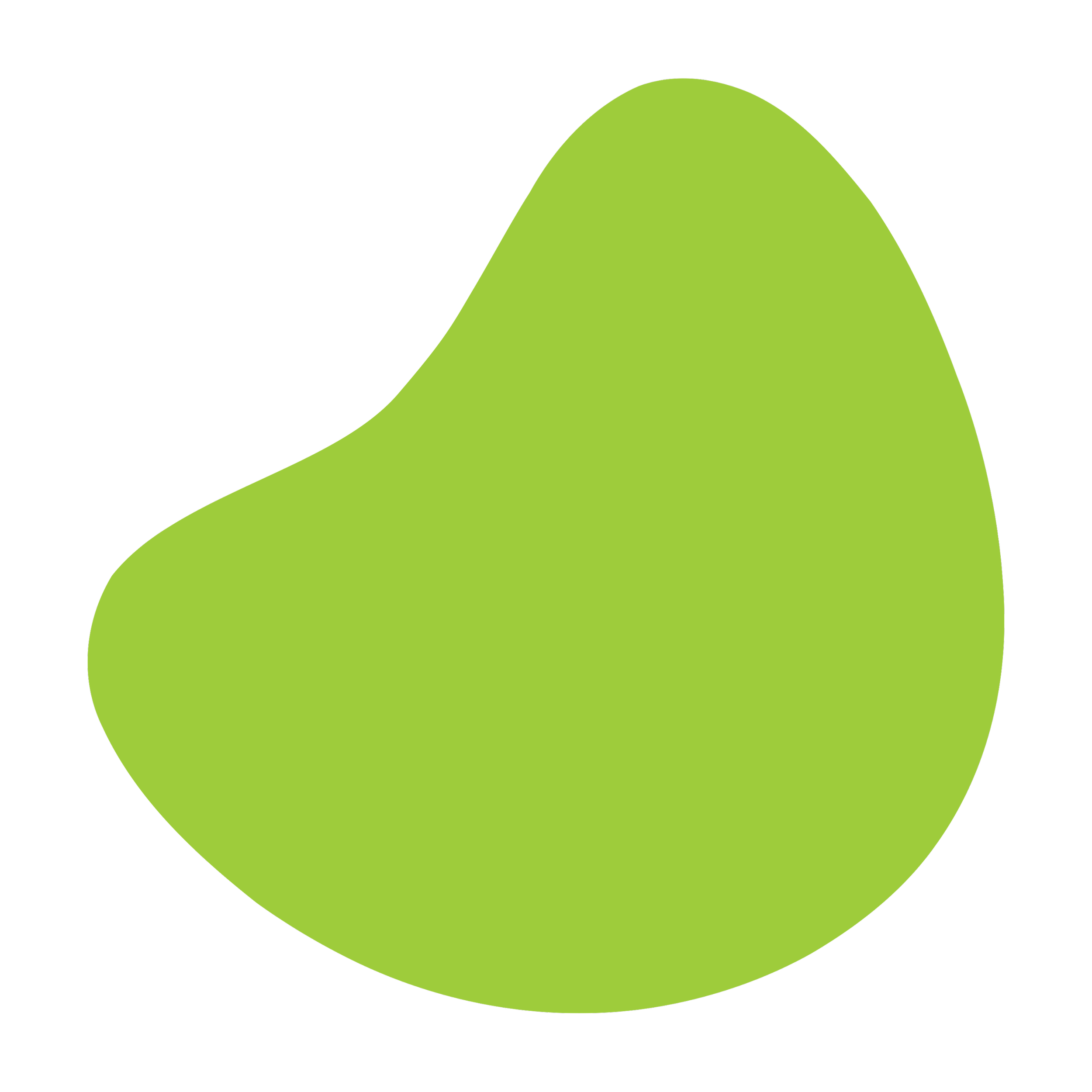 A stylized green mountain with a black wing on the left side.