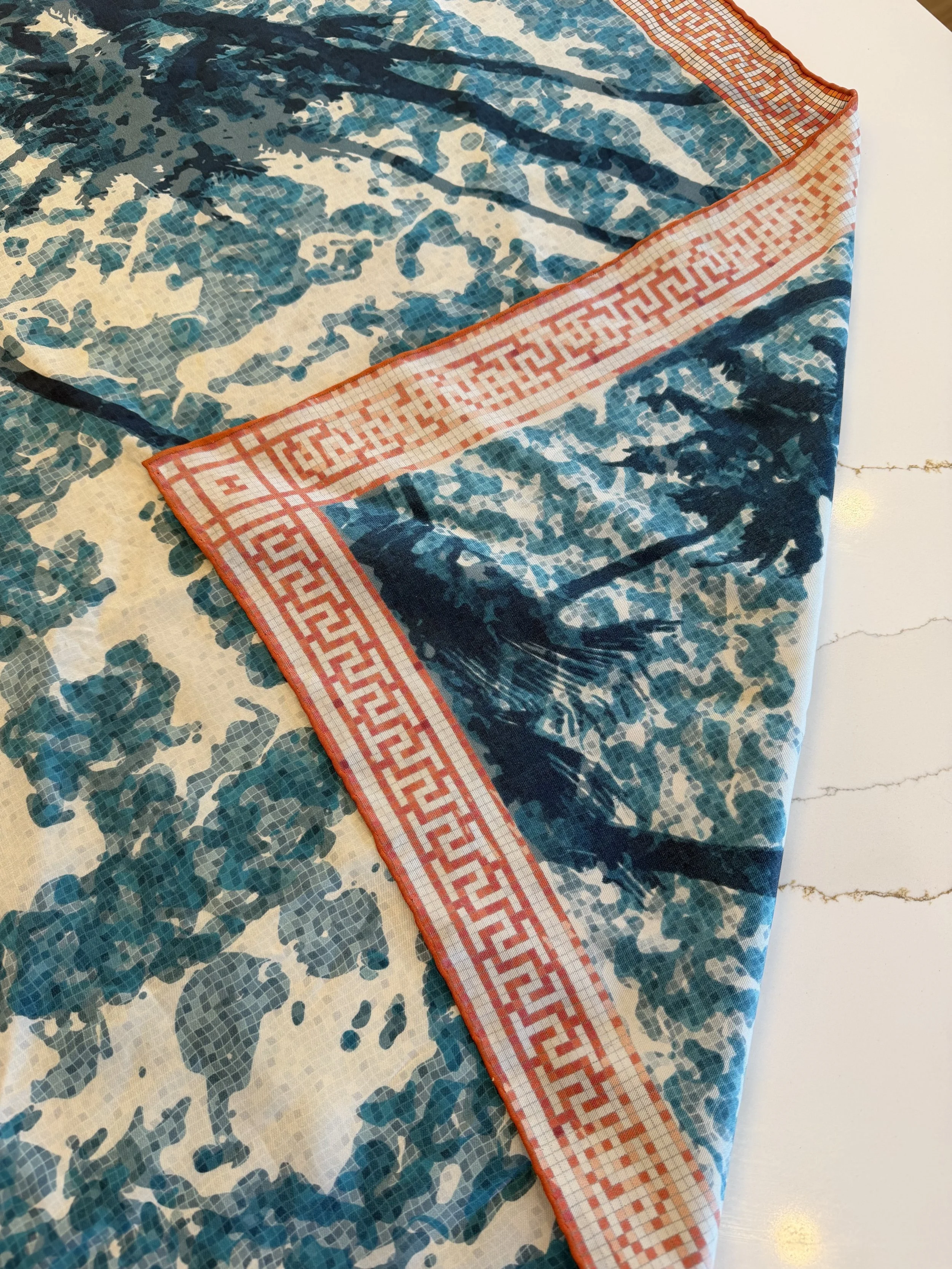 Hermès Beverly Hills 90cm Bleu